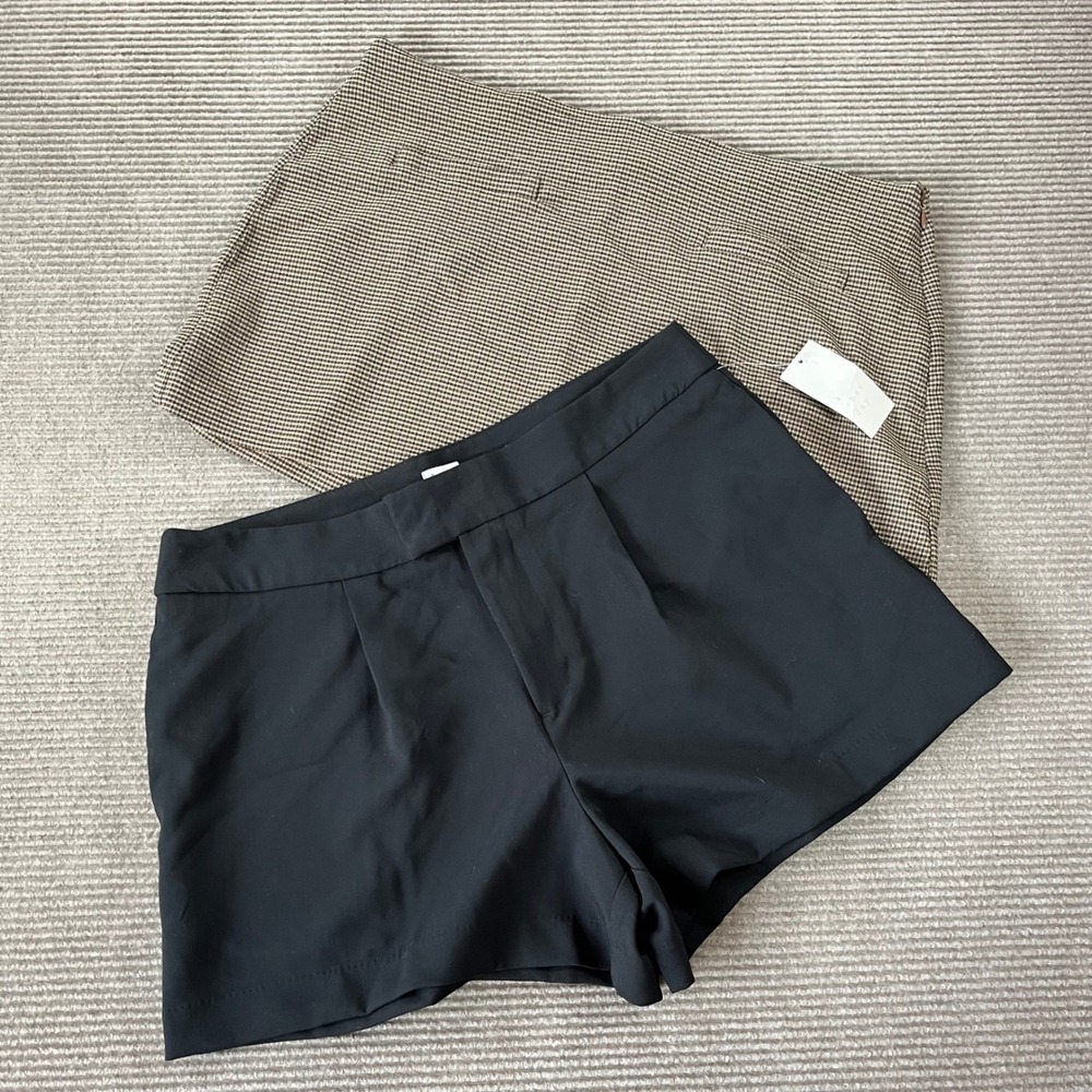Womens A New Day Sz 16 Short Bundle Brown Tweed Black NWT Sz 16 Womens